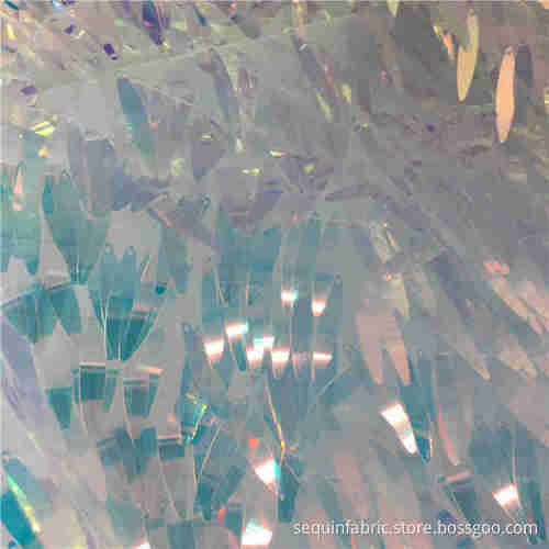 wholesale New Dress decoration leaf sequin fabric